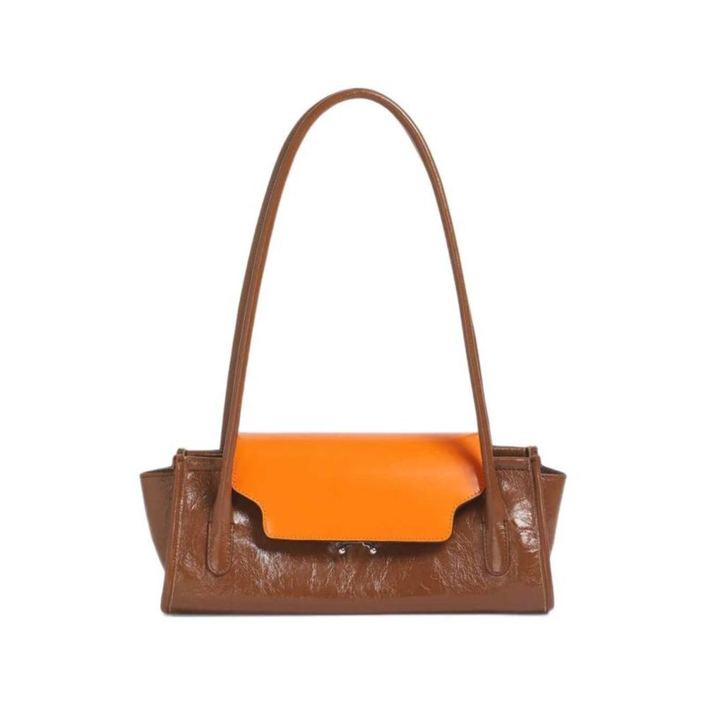 Marni Women Brown And Orange Trunk Bag